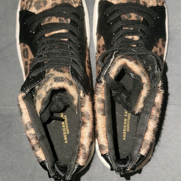 American Eagle Outfitters Leopard Print Sneakers Size 7 - Picture 10 of 11